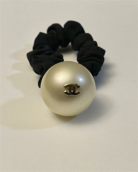 chanel pearl hair tie|Chanel headwear sale.